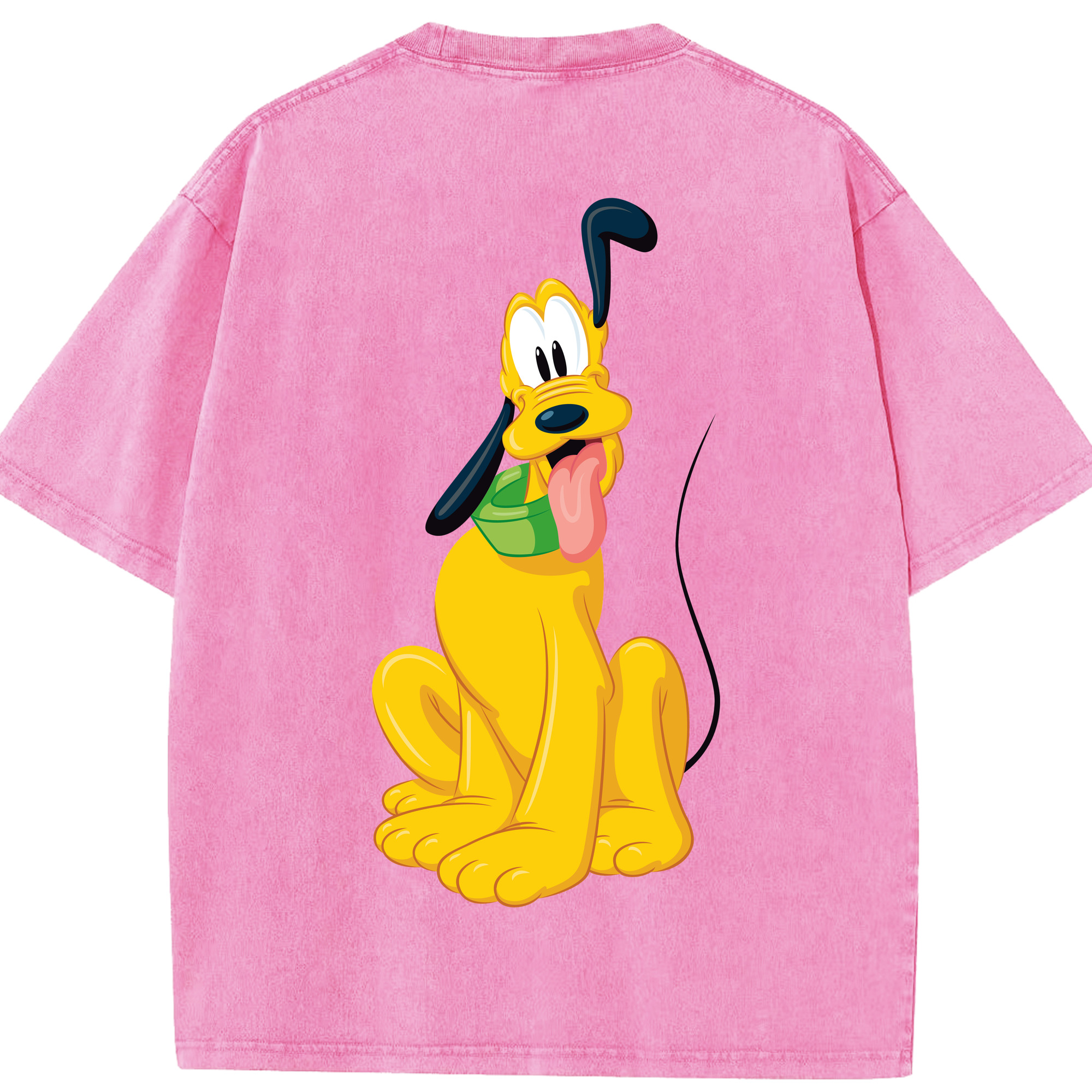 （画像用） ミッキーマウス Mickey Mouse 綿100% ヴィンテージ風 半袖Tシャツ（背面プリント）
